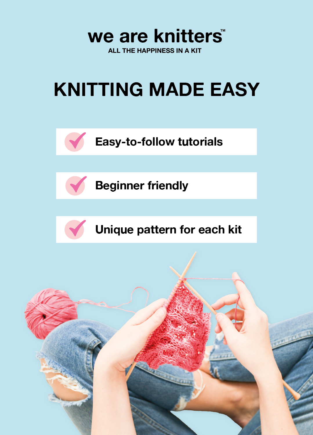 Melvoin Cardigan Beginner Knitting Kit in Natural