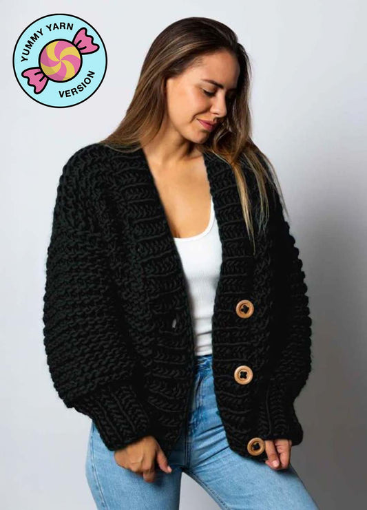 Avocado Cardigan Kit - Yummy Yarn Version