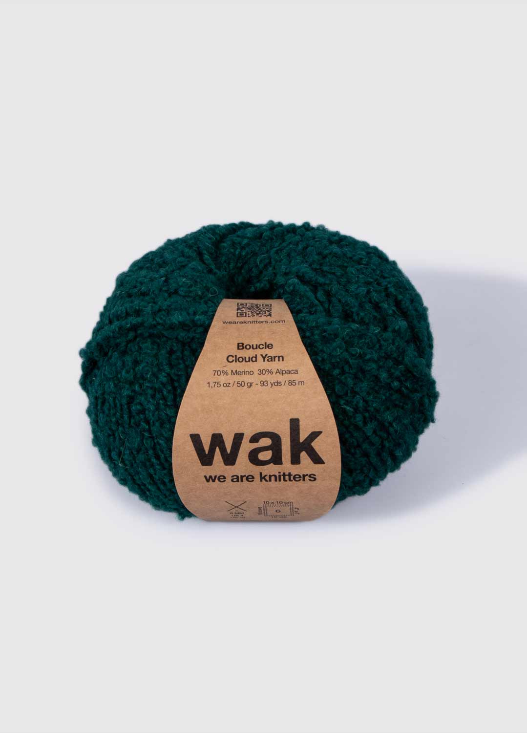 The Boucle Cloud Yarn Forest Green