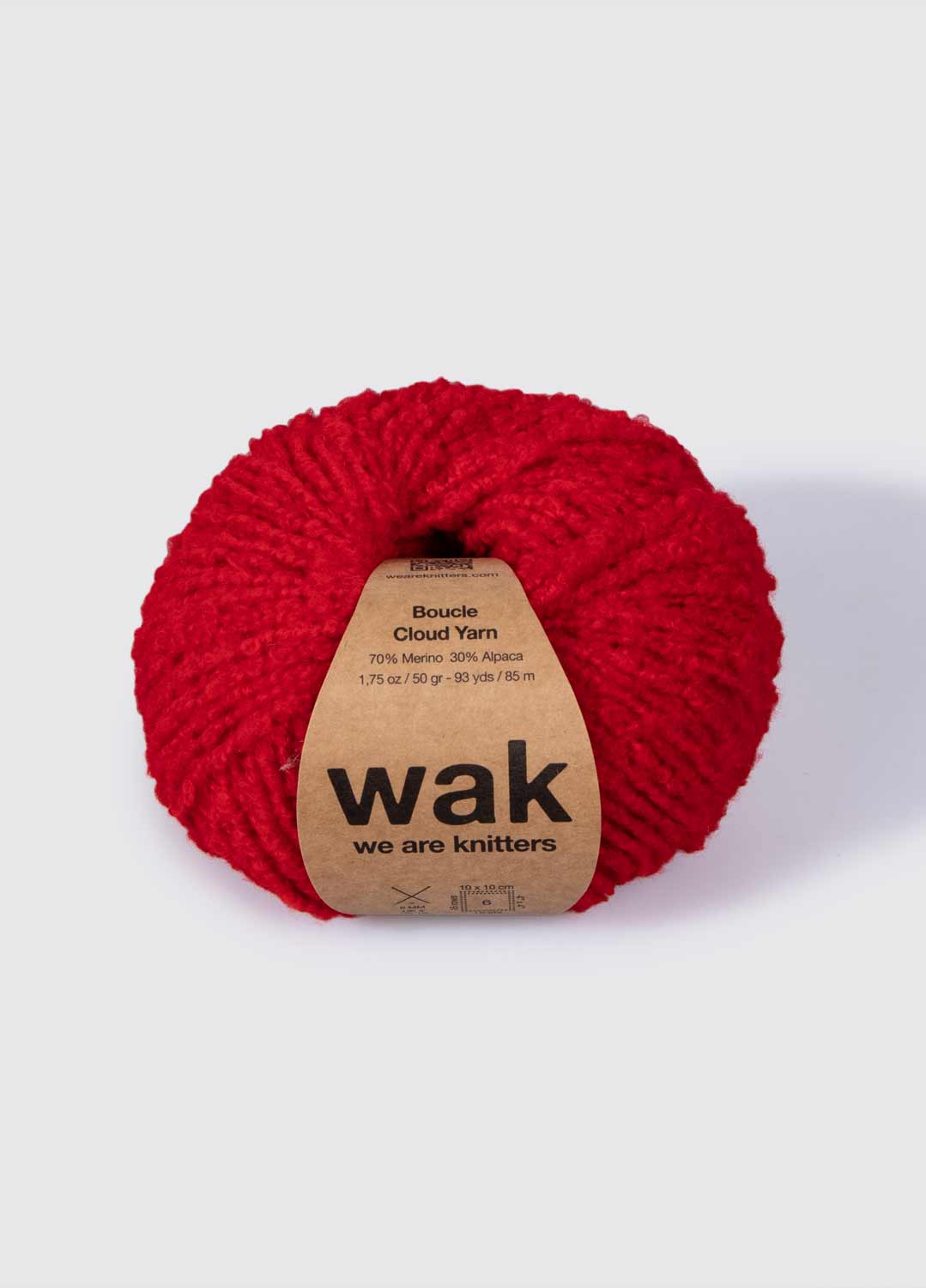 The Boucle Cloud Yarn Poppy Red