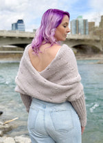 Easy Eyelet Sweater Scarf x @knitatude Kit - Yummy Yarn Fine Version