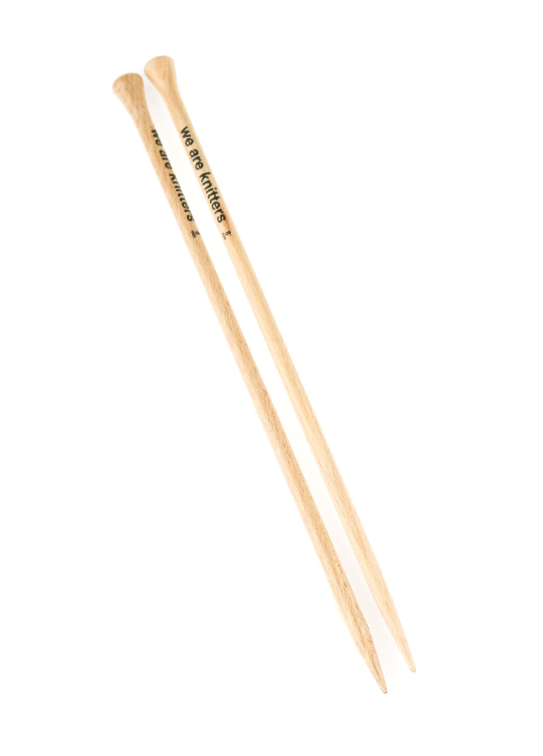 8mm Straight Beechwood Knitting Needles