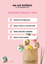 2 Kits Bundle | Knitting Stitch Sampler Kit Make your first Snood + Tupelo Cardigan - Yummy Yarn Fine Version