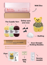The Knitty Kitty - Mini Knitted Cat Kit - Cuddle Yarn