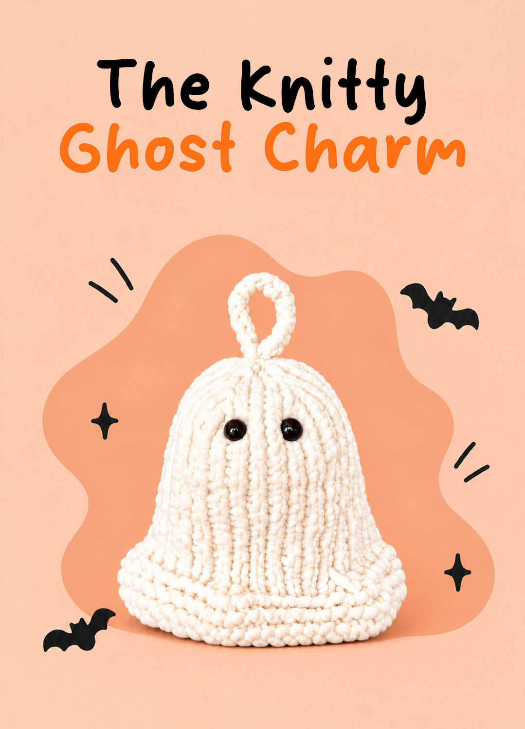 The Knitty Ghost Charm - Easy Knitted Ghost Kit