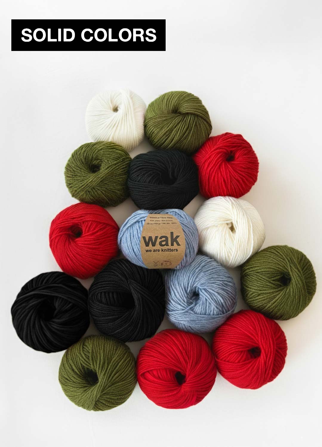 15 Pack of Yummy Yarn Fine Balls - Solid Colors