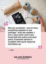 The Striped Rainbow Sweater Kit x @paula.on.knits - Yummy Yarn Version