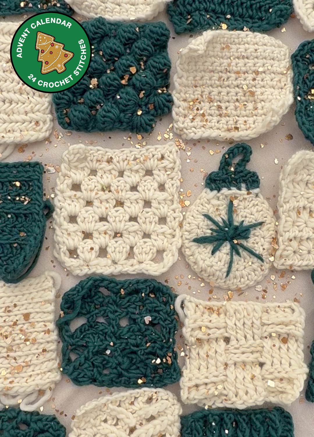 Stitch Sampler Advent Calendar Crochet Kit: Learn The Basics