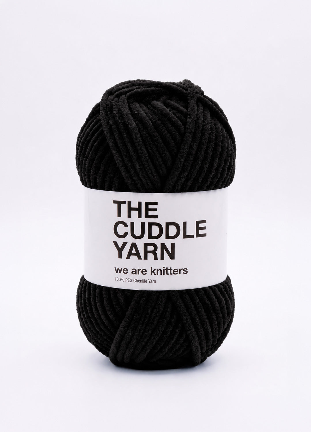 The Cuddle Yarn Black - Amigurumi Chenille Yarn