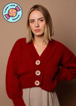 Tupelo Cardigan Kit - Yummy Yarn Fine Version