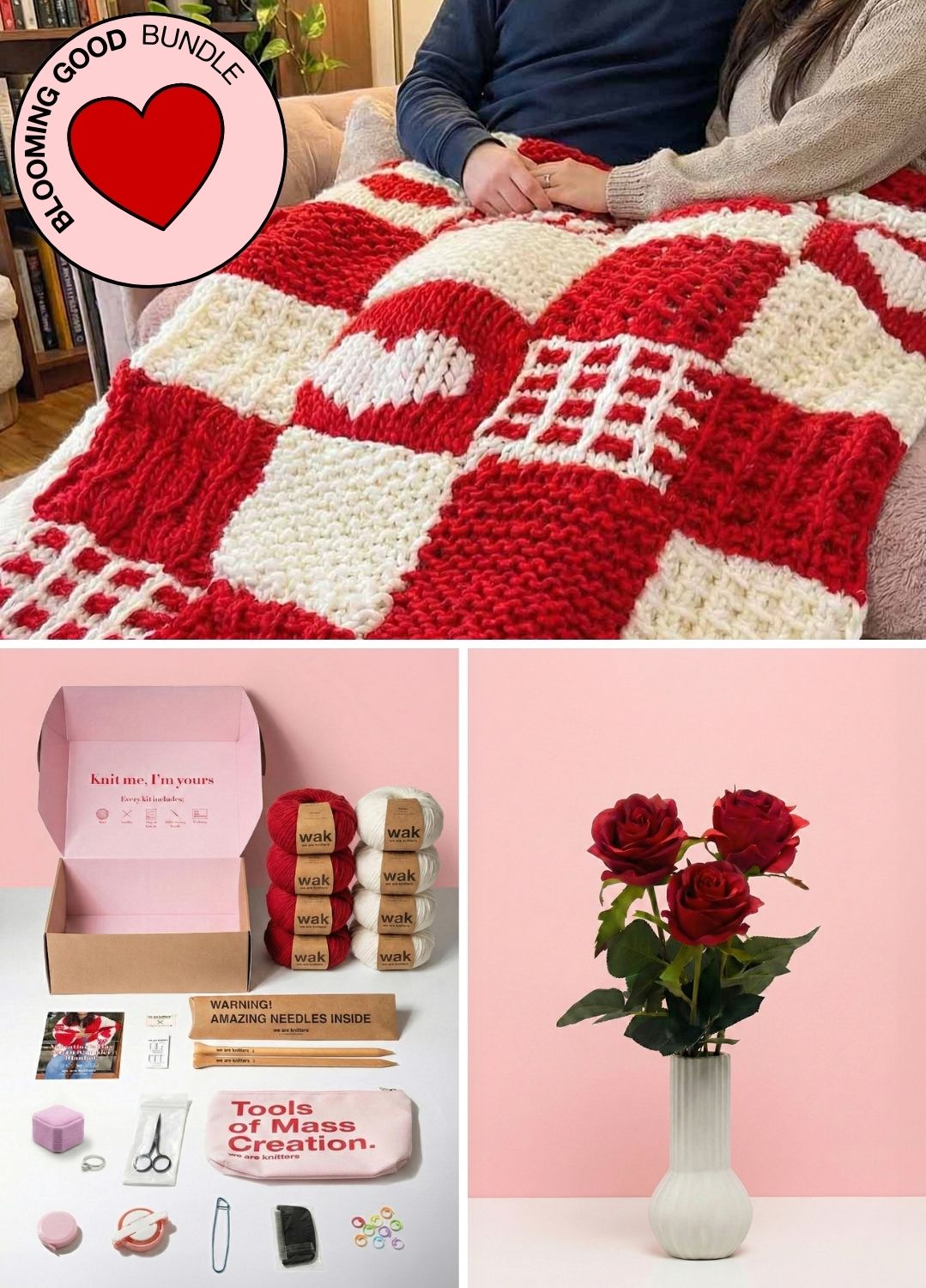 Blooming Good Bundle: Valentine's Stitch Sampler Blanket Kit - Limited Edition