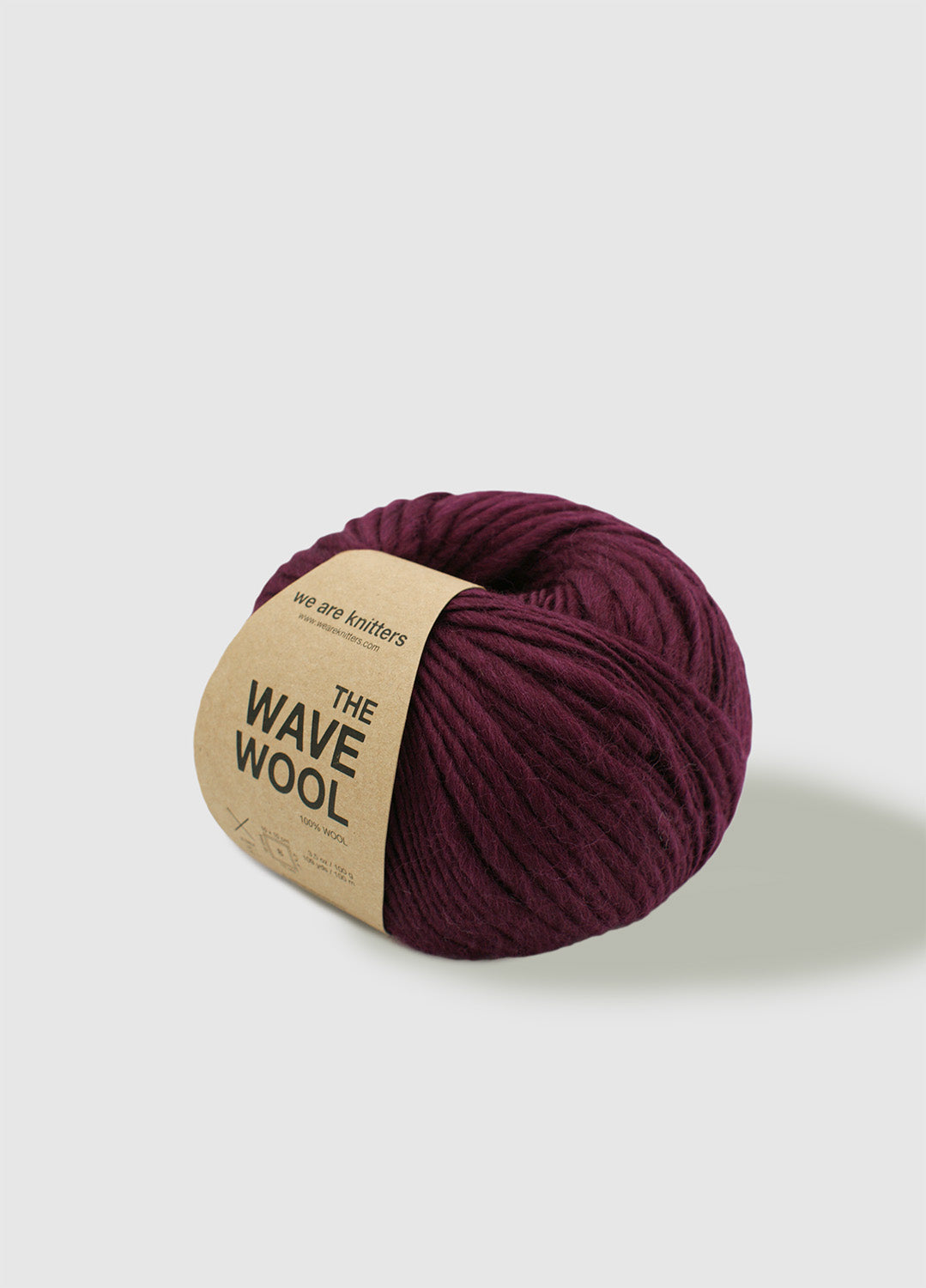 The Wave Wool Bordeaux