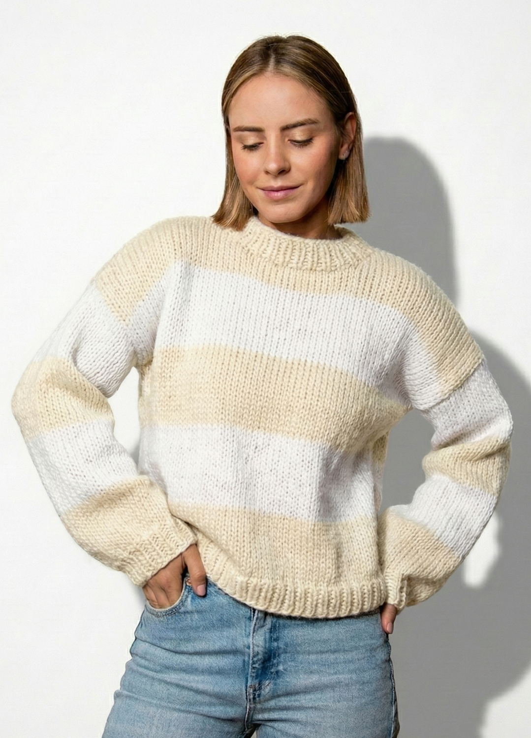 Liquidambar Sweater Kit - Yummy Yarn Fine Version