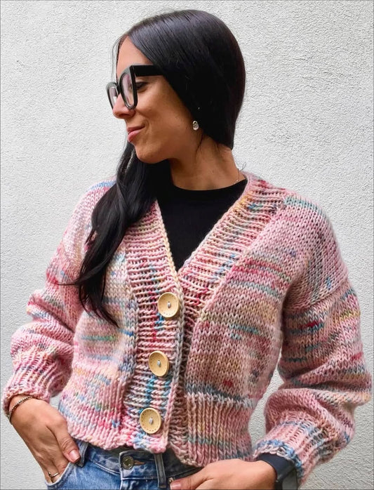Tupelo Cardigan Kit - Yummy Yarn Fine Version